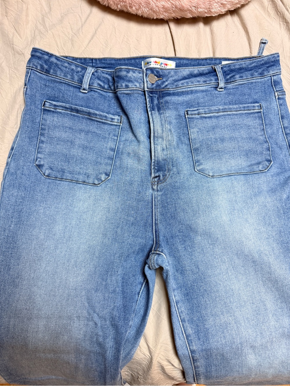 Risen Light Blue Wide-Leg Women’s Jeans